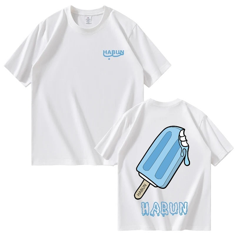 WHITE T-SHIRT WITH ICE CREAM